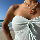 stella orange necklace