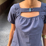 nile navy top