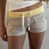 costa yellow shorts