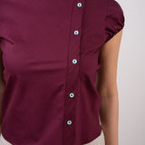 darling burgundy top