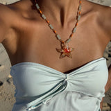 stella orange necklace
