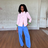 model is 1.69m (5'55'') & wears S