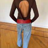 back to back brown top