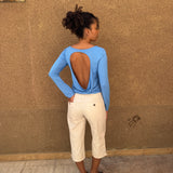 back to back blue top