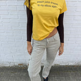 peach tee