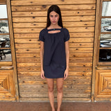 nile navy top