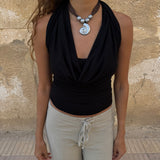 ur spiraling silver necklace