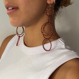 lola orange earrings