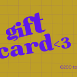 rota gift card <3
