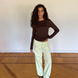 back to back brown top