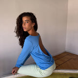 back to back blue top