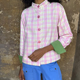 model is 1.72m (5'64'') & wears S
