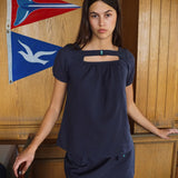nile navy top