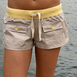 costa yellow shorts