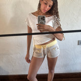 costa yellow shorts