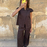 stairwell brown pants