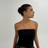 medal silver earrings