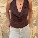 cherry on top gold necklace