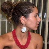 red drama necklace
