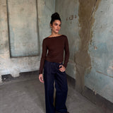 back to back brown top