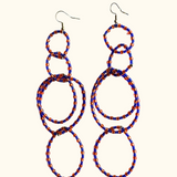 lola orange earrings