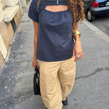 nile navy top