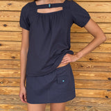 nile navy skirt