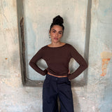 back to back brown top