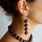 monday brown earrings