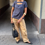 nile navy top