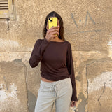 back to back brown top