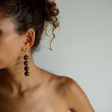 monday brown earrings