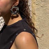 noa silver earrings
